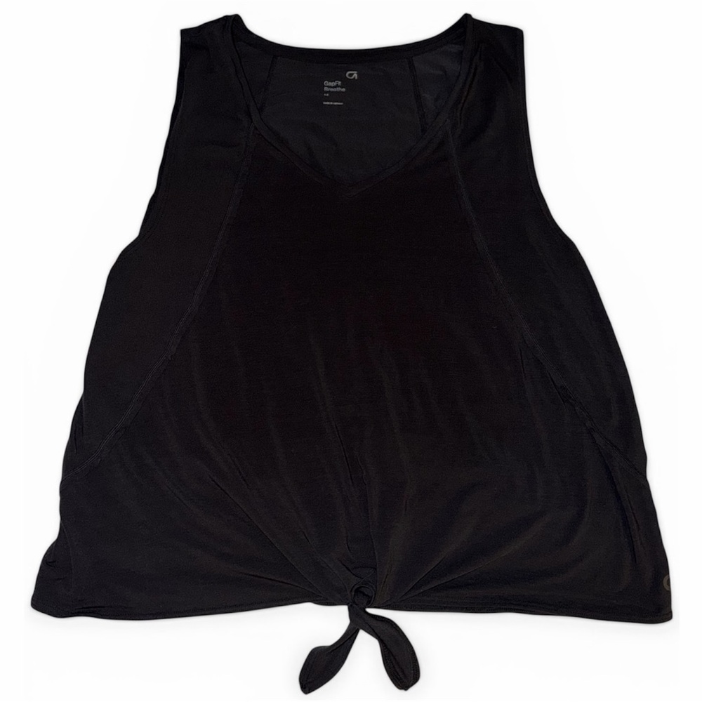 Women's gap Black Tie-Front flowy Tank Top